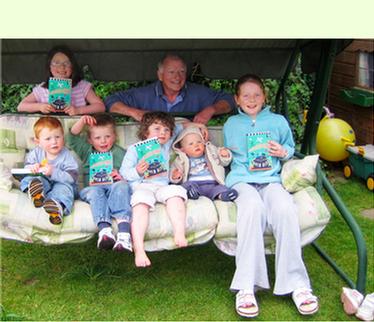 David Alric with his grandchildren